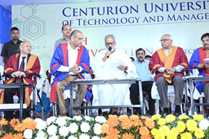 Hon'ble Governor Prof. Ganeshi Lal in 7th convocation of Centurion University of Technology and Management at Jatani on 06.12.2019. 