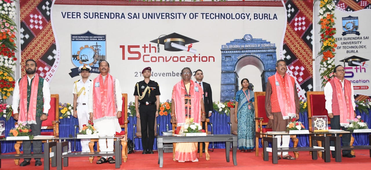 15th Convocation of Veer Surendra Sai University of Technology, Burla on 21.11.2023